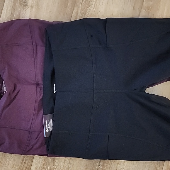 Members mark NEW active Pocket Legging Set - Black and Purple - Picture 2 of 6